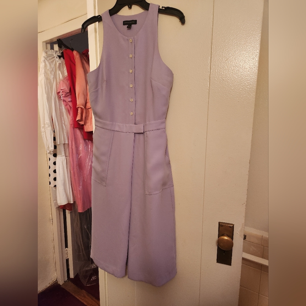 Banana Republic midi sleeveless dress lavender size 2 nwot - Picture 7 of 15